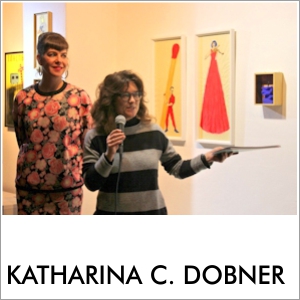 Katharina C. Dobner und Dr. Antonia Kienberger bei der Eröffnung der Ausstellung KATHApult im artspace Erdel 2019